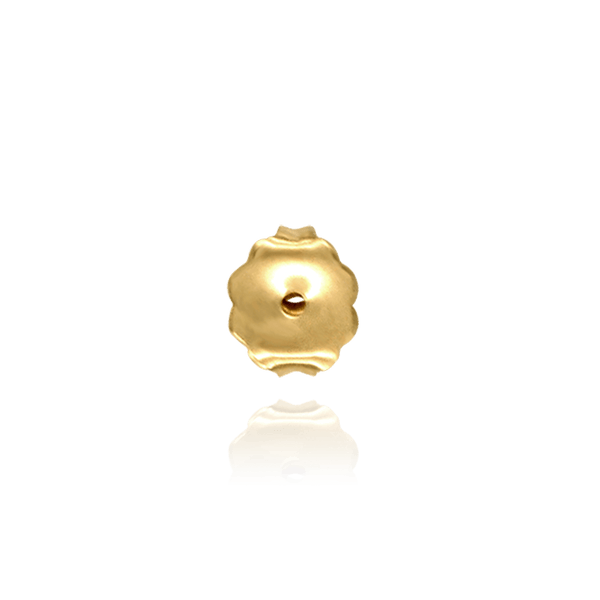 Heavy Friction (Push) Ear Back (6 x 3 mm) (Fits Post Size .026" - .036")