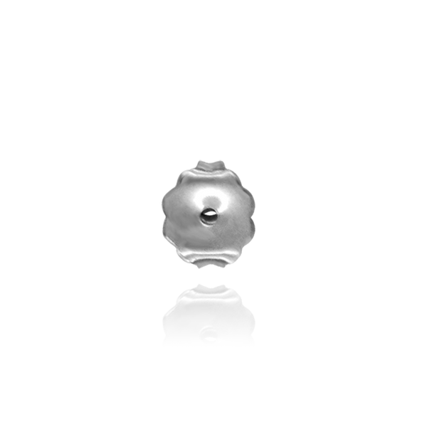 Heavy Friction (Push) Ear Back (6 x 3 mm) (Fits Post Size .026" - .036")