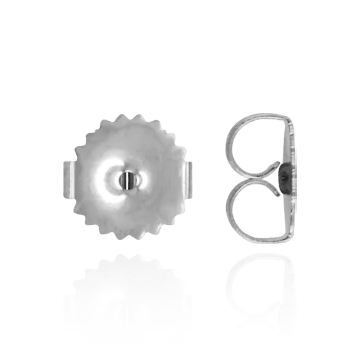Friction (Push) Ear Back (7 x 7 mm) (Fits Post Size .033" - .036")