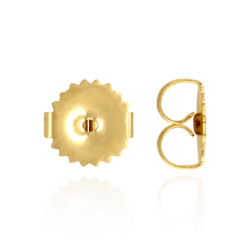 Friction (Push) Ear Back (7 x 7 mm) (Fits Post Size .033" - .036")