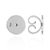 Heavy Friction (Push) Ear Back (4 x 4 mm - 10 x 7 mm) (Fits Post Size .030" - .036")