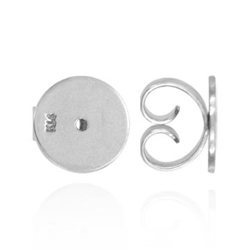 Heavy Friction (Push) Ear Back (4 x 4 mm - 10 x 7 mm) (Fits Post Size .030" - .036")