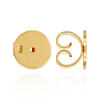 Heavy Friction (Push) Ear Back (4 x 4 mm - 10 x 7 mm) (Fits Post Size .030" - .036")