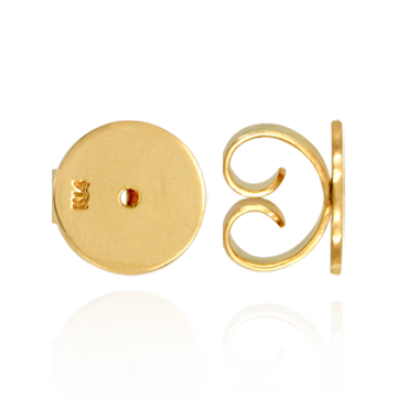 Heavy Friction (Push) Ear Back (4 x 4 mm - 10 x 7 mm) (Fits Post Size .030" - .036")