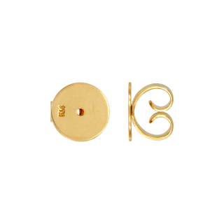 Light Friction (Push) Ear Back (9 x 6 mm - 10 x 7 mm) (Fits Post Size .036")