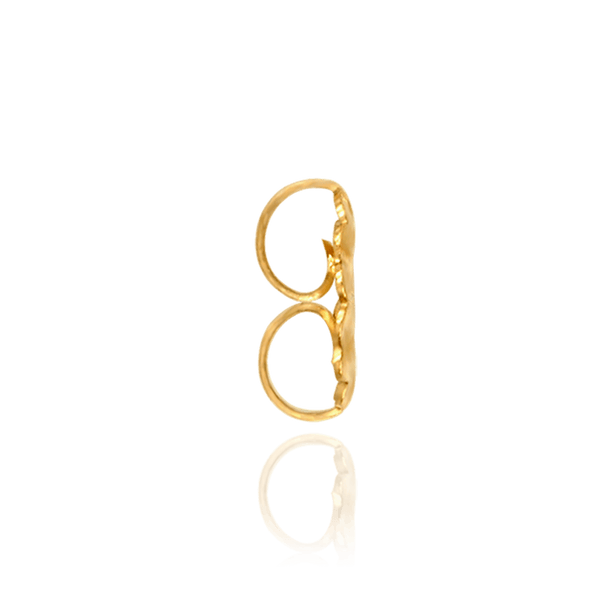 Jumbo Friction (Push) Ear Back (10 x 10 mm) (Fits Post Size .030" - .036")