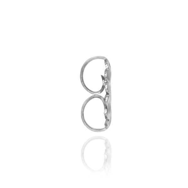 Jumbo Friction (Push) Ear Back (10 x 10 mm) (Fits Post Size .030" - .036")