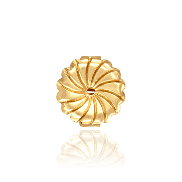 Jumbo Friction (Push) Ear Back (10 x 4 mm) (Fits Post Size .030" - .036")