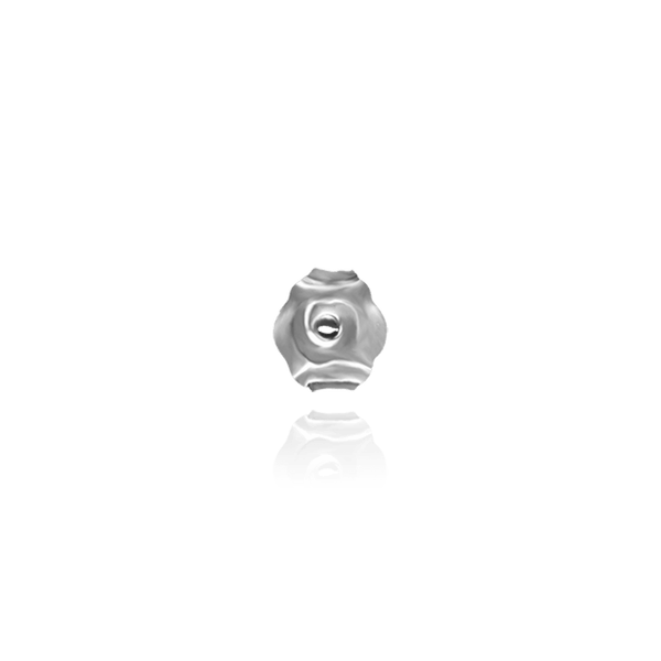 Light Friction (Push) Ear Back (4 x 2 mm) (Fits Post Size .026" - .030")