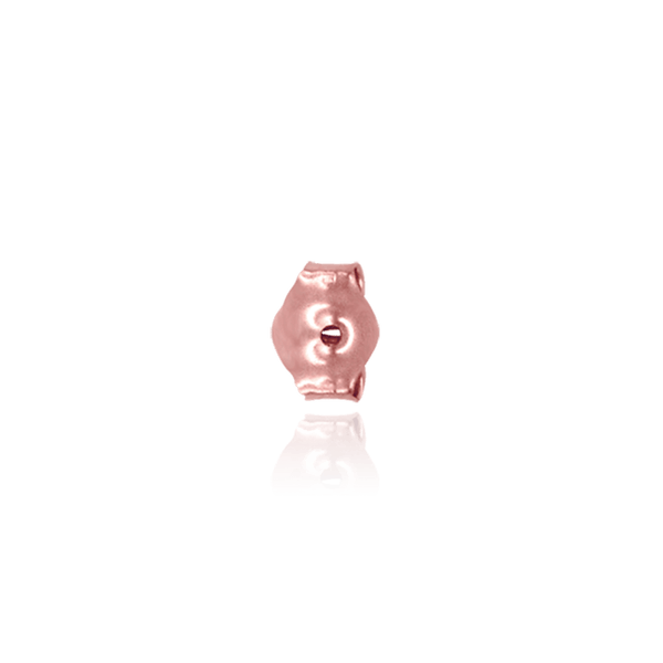 Medium Friction (Push) Ear Back (4 x 3 mm) (Fits Post Size .026" - .030")