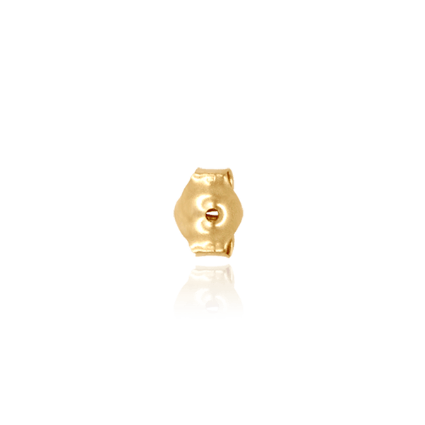 Medium Friction (Push) Ear Back (4 x 3 mm) (Fits Post Size .026" - .030")