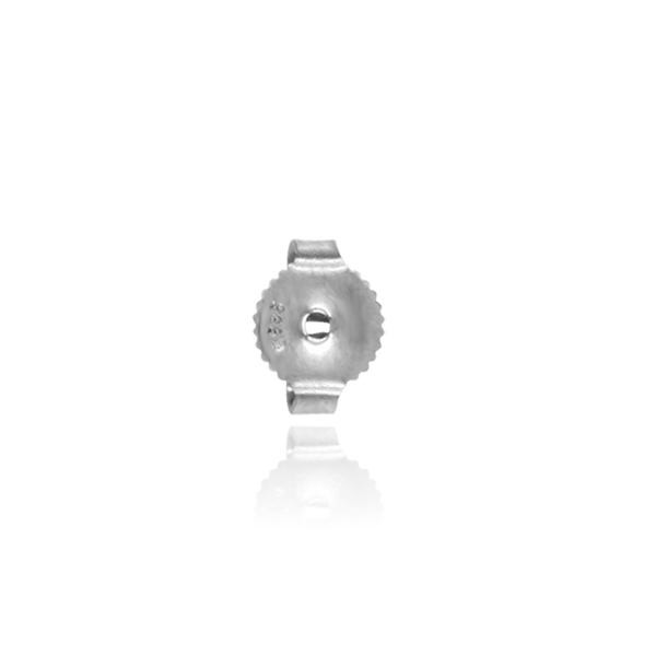 Heavy Friction (Push) Ear Back (6 x 4 mm) (Fits Post Size .030" - .036")
