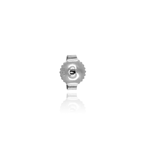 Medium Friction (Push) Ear Back (6 x 3 mm) (Fits Post Size .030" - .036")