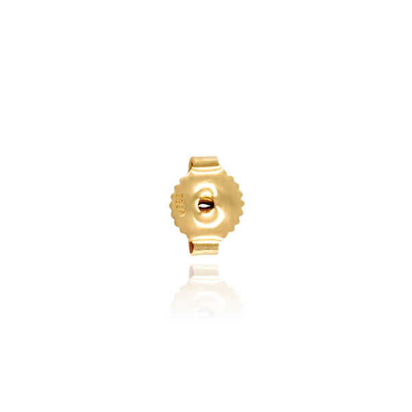 Medium Friction (Push) Ear Back (6 x 3 mm) (Fits Post Size .030" - .036")
