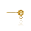 Ball Earring with Loop with Push Post