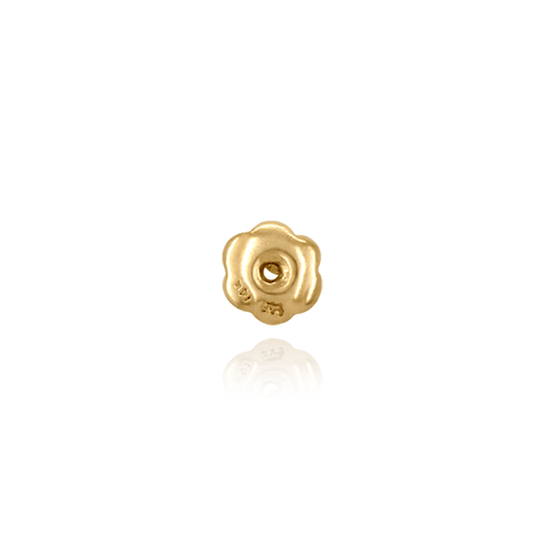 Threaded (Screw) Closed Baby Ear Back (5 x 4 mm) (Fits Post Size .034")