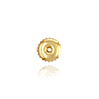 Threaded (Screw) Ear Back (6 x 4 mm) (Fits Post Size .041")