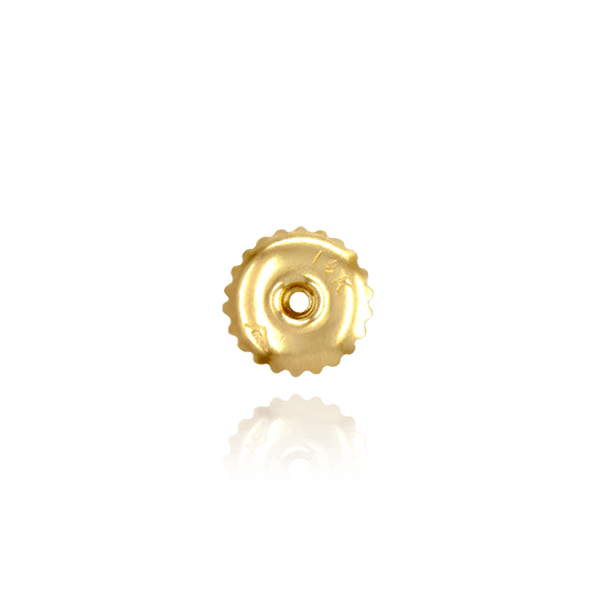 Threaded (Screw) Ear Back (6 x 4 mm) (Fits Post Size .041")