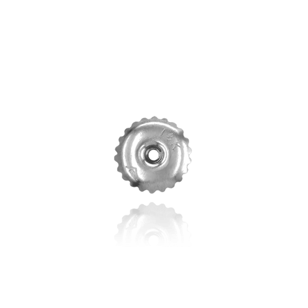 Threaded (Screw) Ear Back (6 x 4 mm) (Fits Post Size .041")