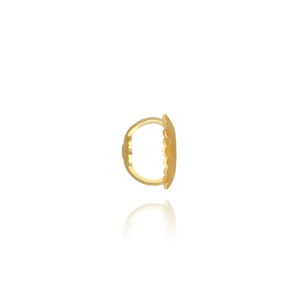 Threaded (Screw) Ear Back (6 x 4 mm) (Fits Post Size .041")