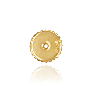 Standard Weight Threaded (Screw) Ear Back (9 x 4 mm) (Fits Post Size .041")