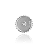 Light Weight Threaded (Screw) Ear Back (9 x 4 mm) (Fits Post Size .041")
