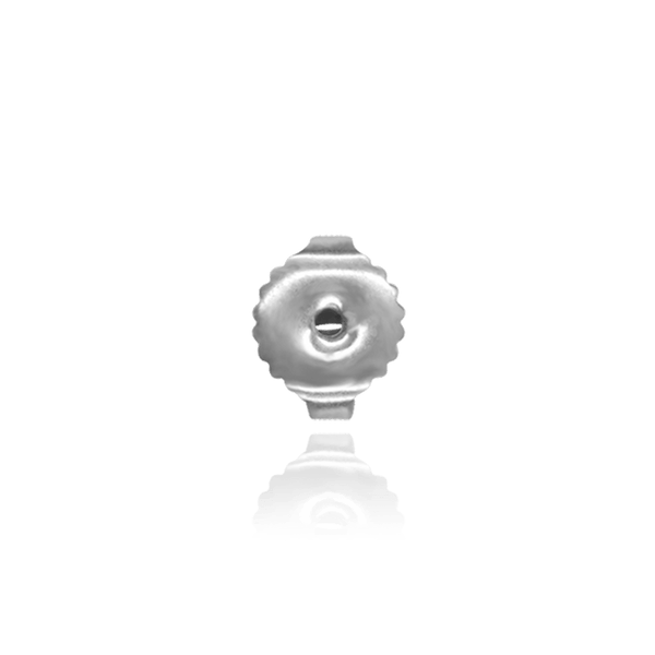 Extra Heavy Friction (Push) Ear Back (7 x 3 mm) (Fits Post Size .036")