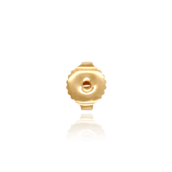 Extra Heavy Friction (Push) Ear Back (7 x 3 mm) (Fits Post Size .036")