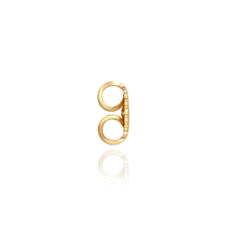 Extra Heavy Friction (Push) Ear Back (7 x 3 mm) (Fits Post Size .036")