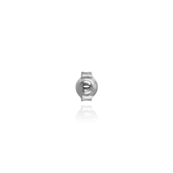 Extra Light Friction (Push) Ear Back (3 x 4 mm) (Fits Post Size .026")