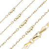 Finished Elongated Diamond Cut Cable Bracelet in 18K Yellow Gold (1.00 mm - 2.60 mm)