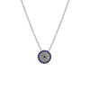 Sterling Silver Evil Eye Necklace (10 mm)