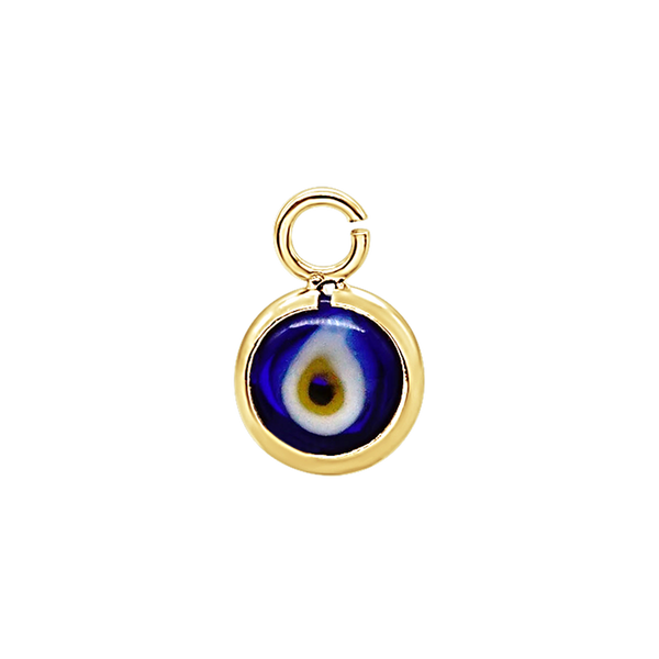 14K Gold Evil Eye Pendant (5 mm)