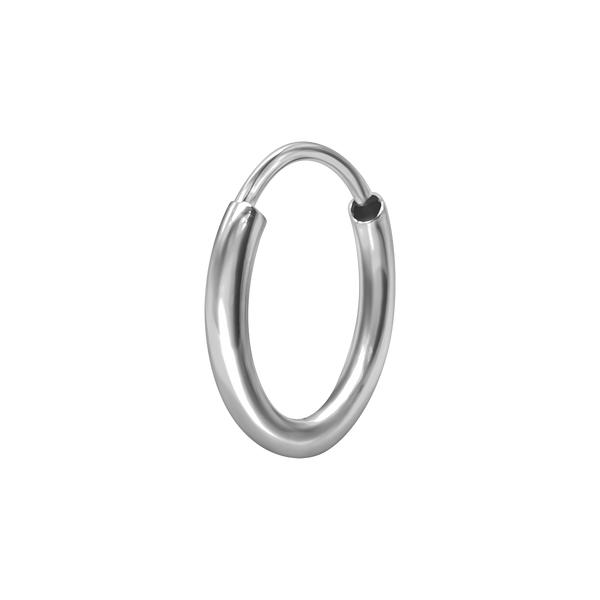 Endless Hoop Earring in Sterling Silver