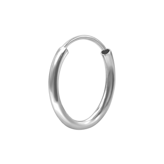 Endless Hoop Earring in Sterling Silver