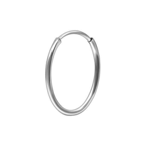 Endless Hoop Earring in Sterling Silver