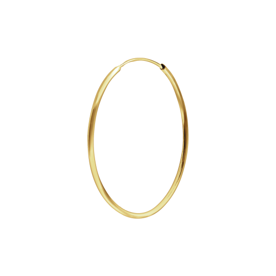 Endless Hoop Earring in 14K Yellow Gold