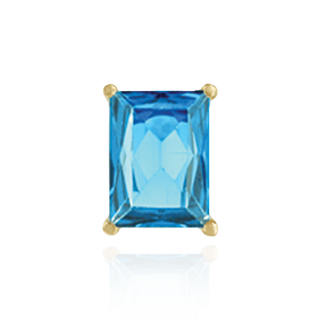 14K Gold, Sterling Silver Emerald Four Prong Basket Earrings