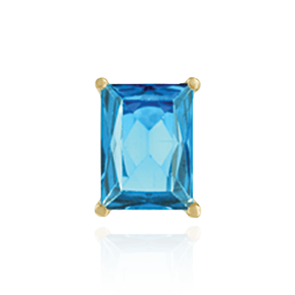 14K Gold, Sterling Silver Emerald Four Prong Basket Earrings