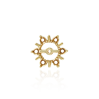 Earring Jackets with Six Stone Setting