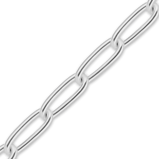 Bulk / Spooled Elongated Curb Cable Chain in Sterling Silver (1.40 mm - 3.30 mm)