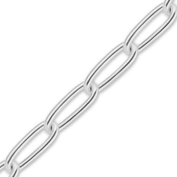 Bulk / Spooled Elongated Curb Cable Chain in Sterling Silver (1.40 mm - 3.30 mm)