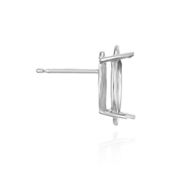 Marquise Shape Four Prong Basket Earrings