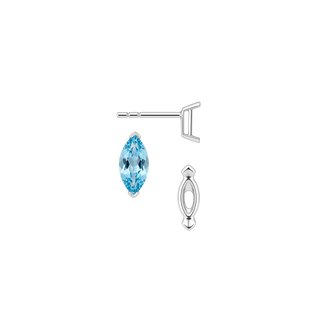 Marquise Shape V-End Double Wire Earrings