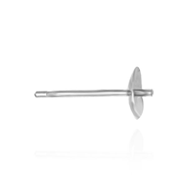 Pearl Cup Earrings with Peg