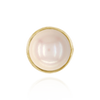 Extra Heavy Pearl Cup Earrings with Peg and Earring Back in 14K Gold