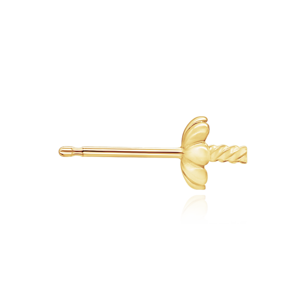 Pearl Cup Earrings with Peg