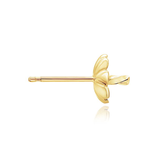 Pearl Cup Earrings with Peg