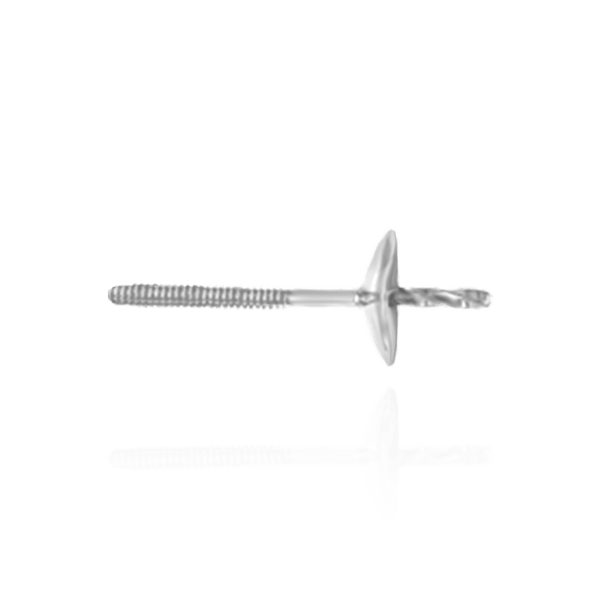 Pearl Cup Earrings with Peg (Screw Back) in 14K Gold