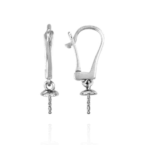 Click-In Leverback with 4 mm Cup Dangle (22 x 10 mm)